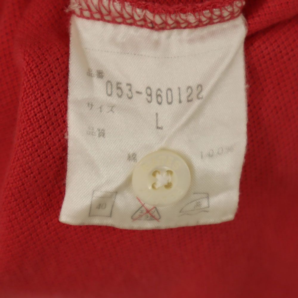 PEARLY GATES パーリーゲイツ 日本製 ゴルフ 半袖 鹿の子 ポロシャツ L ピンク メンズ