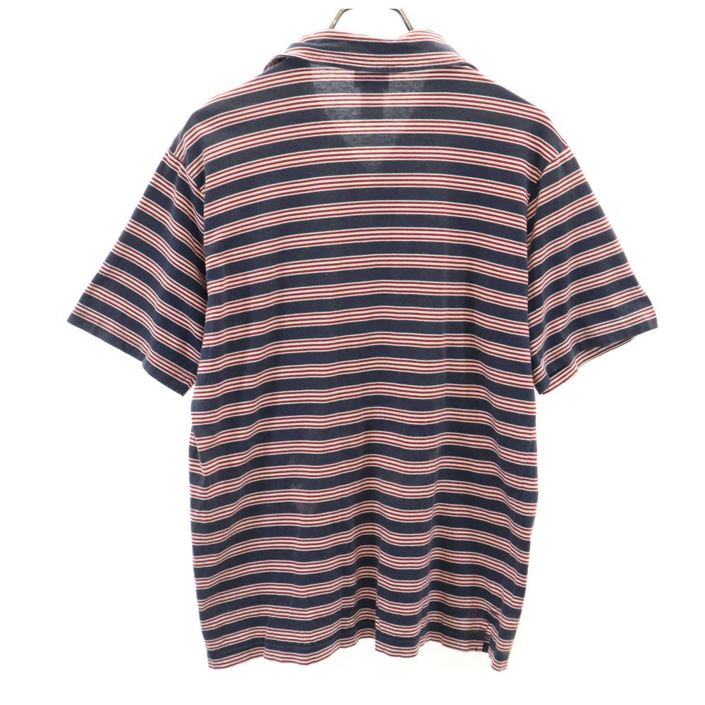 patagonia パタゴニア アウトドア 52775S9 ボーダー柄 半袖 ポロシャツ S ネイビー系 メンズ
