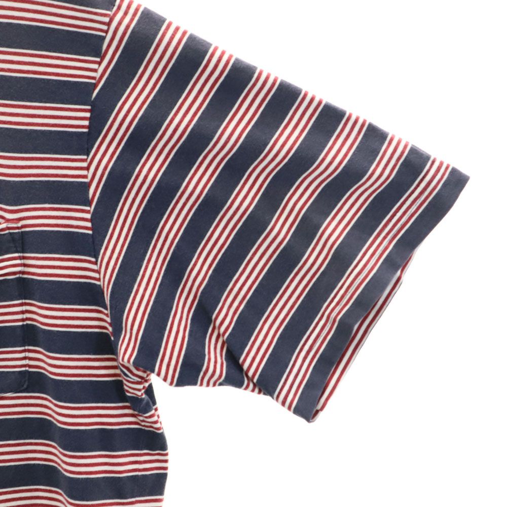 patagonia パタゴニア アウトドア 52775S9 ボーダー柄 半袖 ポロシャツ S ネイビー系 メンズ