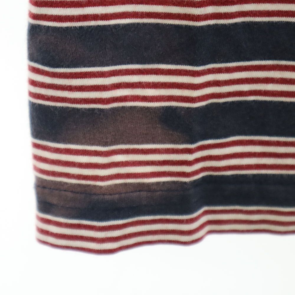 patagonia パタゴニア アウトドア 52775S9 ボーダー柄 半袖 ポロシャツ S ネイビー系 メンズ