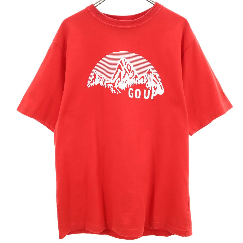 FAT エフエーティー プリント 半袖 Tシャツ FAT レッド系 メンズ