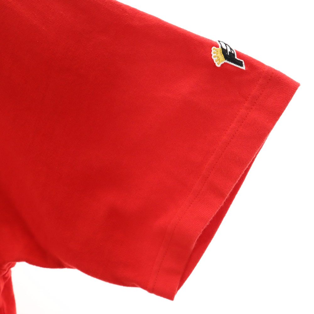 FAT エフエーティー プリント 半袖 Tシャツ FAT レッド系 メンズ