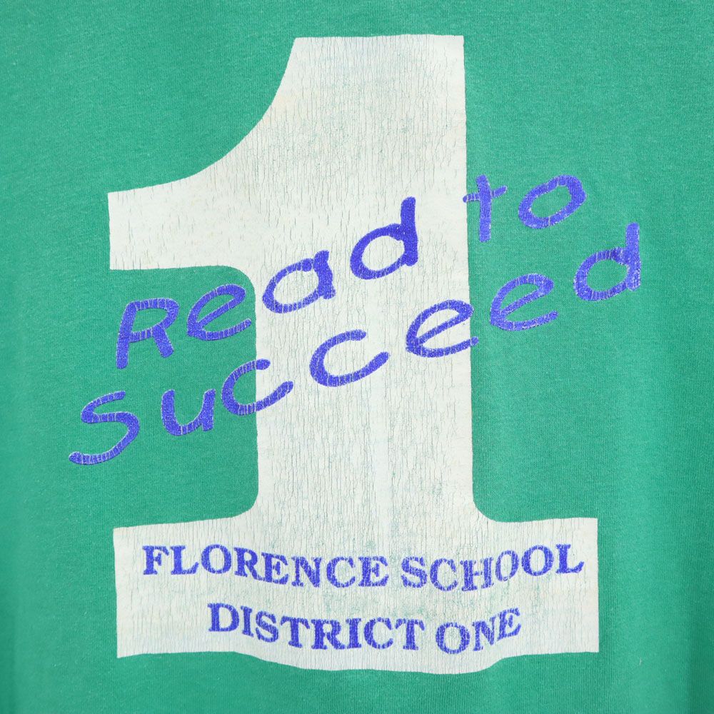 Hanes ヘインズ プリント 半袖 Tシャツ M グリーン系 メンズ