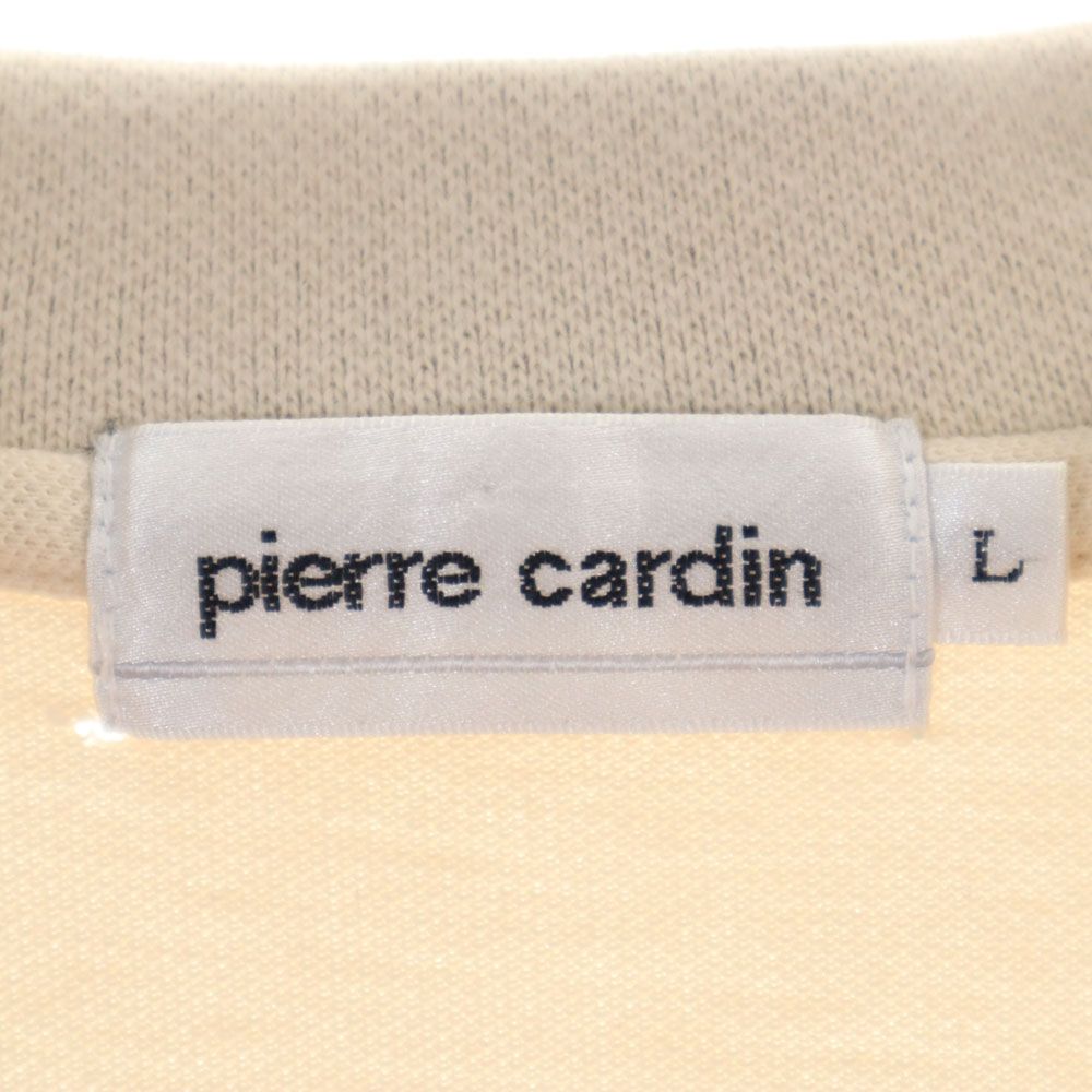Pierre Cardin ピエールカルダン 半袖 鹿の子 ポロシャツ L ペールオレンジ メンズ