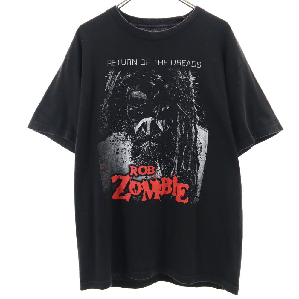 Korn×Rob Zombie コーン×ロブゾンビ 2016年 半袖 Tシャツ ブラック系 バンT メンズ