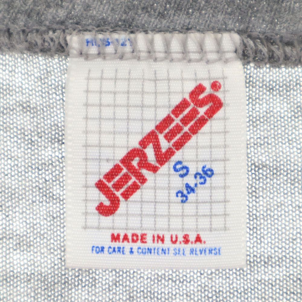 JERZEES ジャージーズ 90s USA製 オールド ミッキーマウスプリント 半袖 Tシャツ S グレー系 メンズ