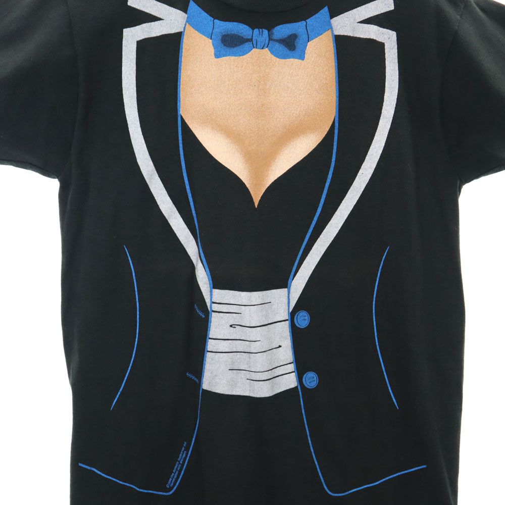 FRUIT OF THE LOOM フルーツオブザルーム 90s オールド プリント 半袖 Tシャツ M ブラック系 メンズ