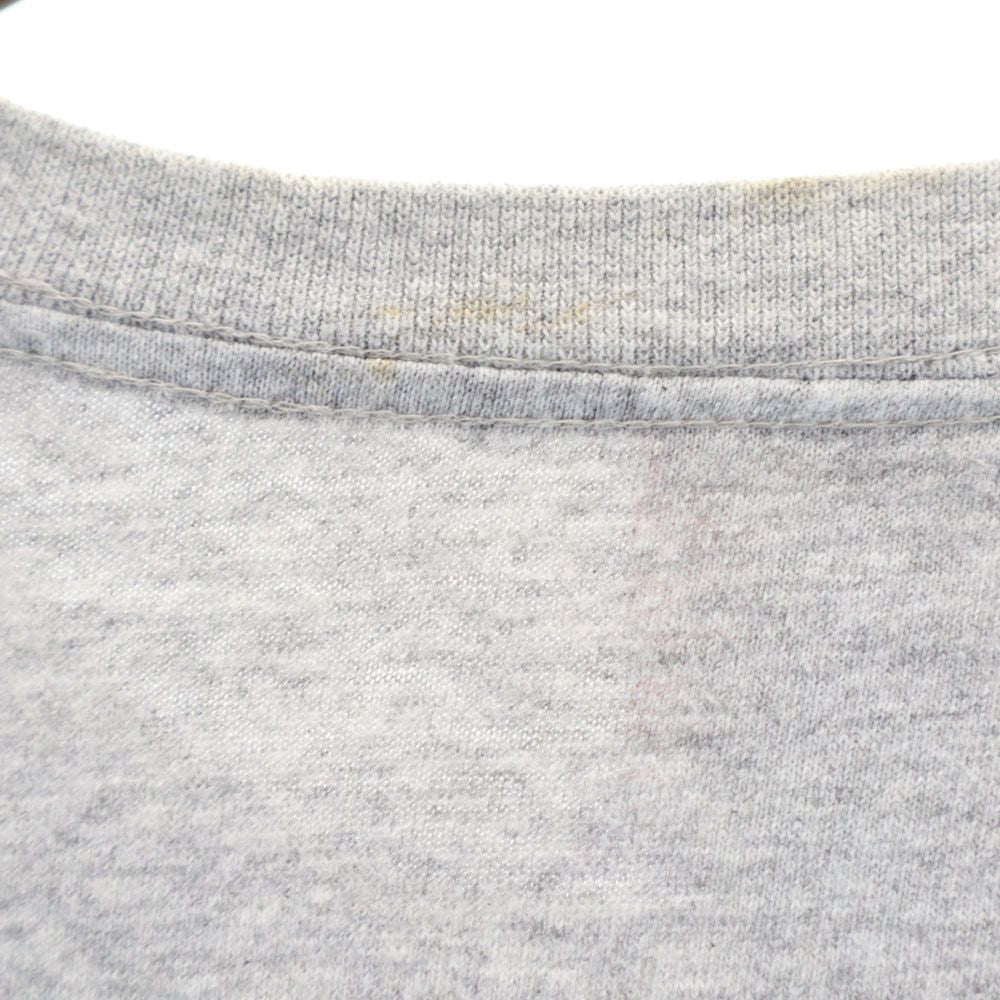 Disney ディズニー 90s USA製 オールド 刺繍 グーフィー 半袖 Tシャツ L/XL グレー ポケT メンズ