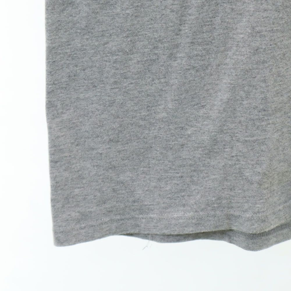 Disney ディズニー 90s USA製 オールド 刺繍 グーフィー 半袖 Tシャツ L/XL グレー ポケT メンズ