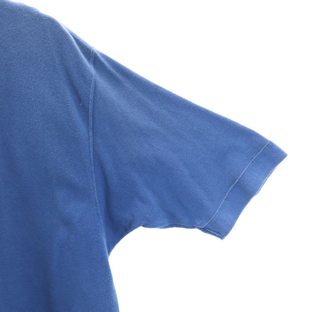 ナイキ 90s 00s オールド 白タグ 半袖 ポロシャツ S ネイビー NIKE 鹿の子 メンズ