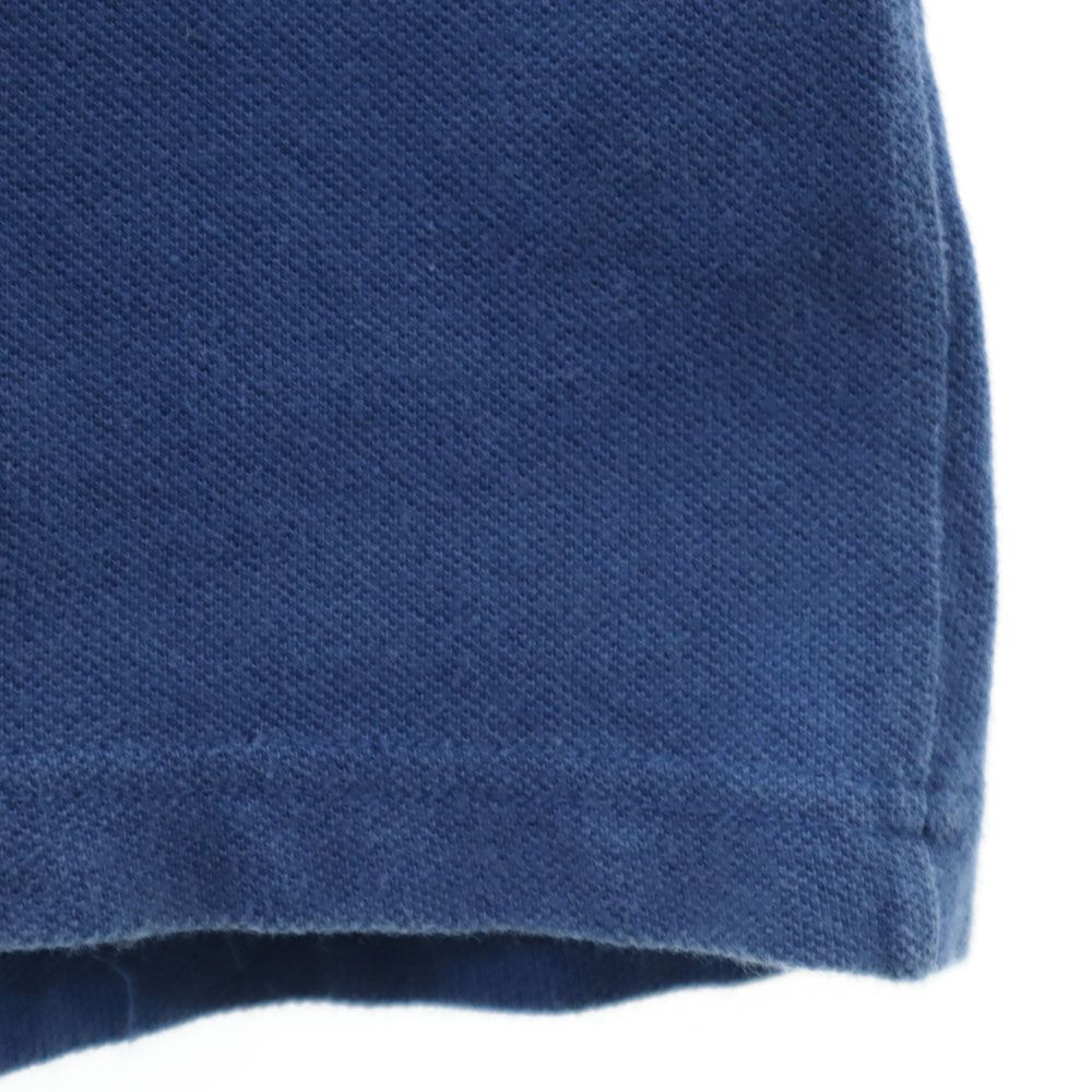 ナイキ 90s 00s オールド 白タグ 半袖 ポロシャツ S ネイビー NIKE 鹿の子 メンズ