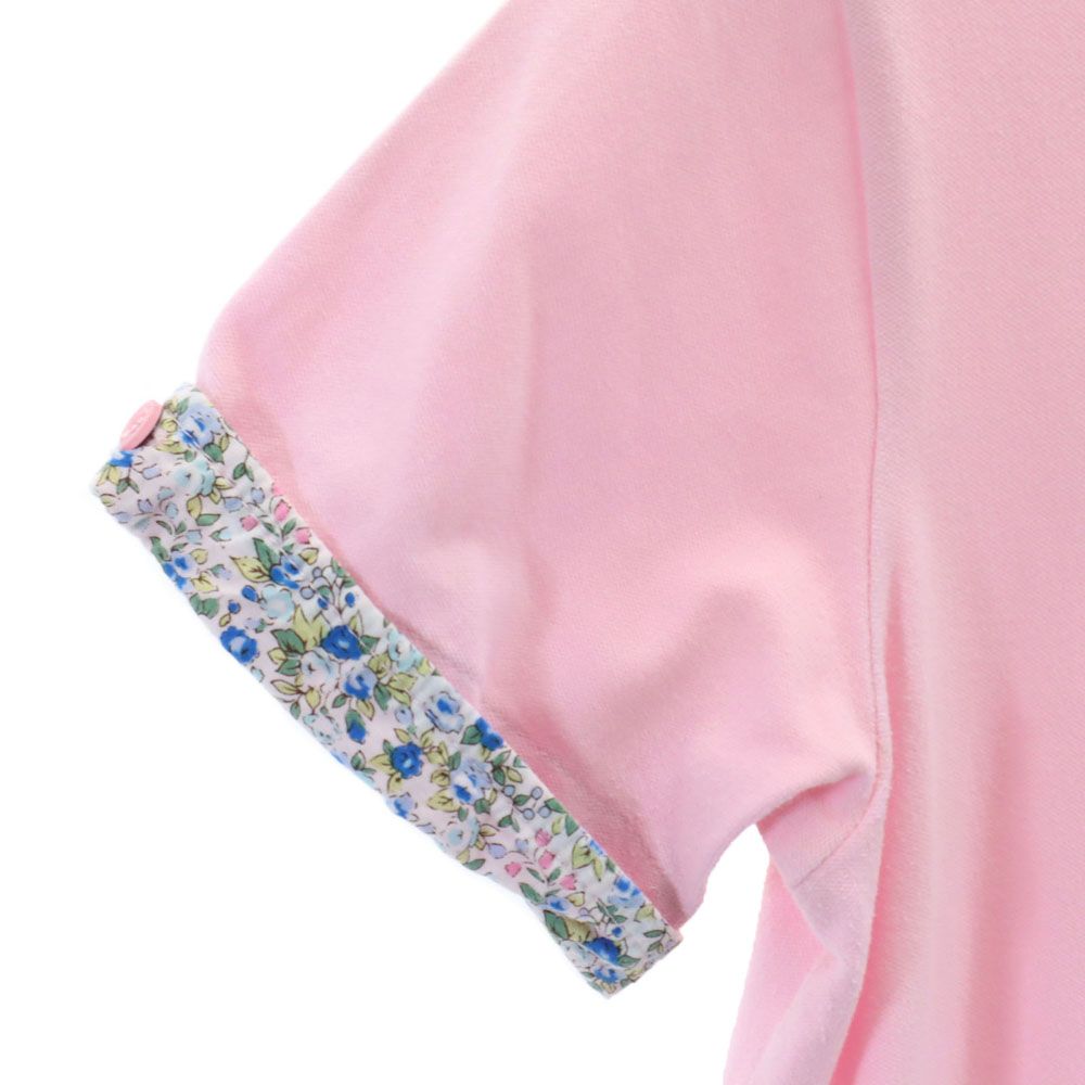 マスターバニーエディション 刺繍 ゴルフ 半袖 ポロシャツ 4 ピンク MASTER BUNNY EDITION メンズ