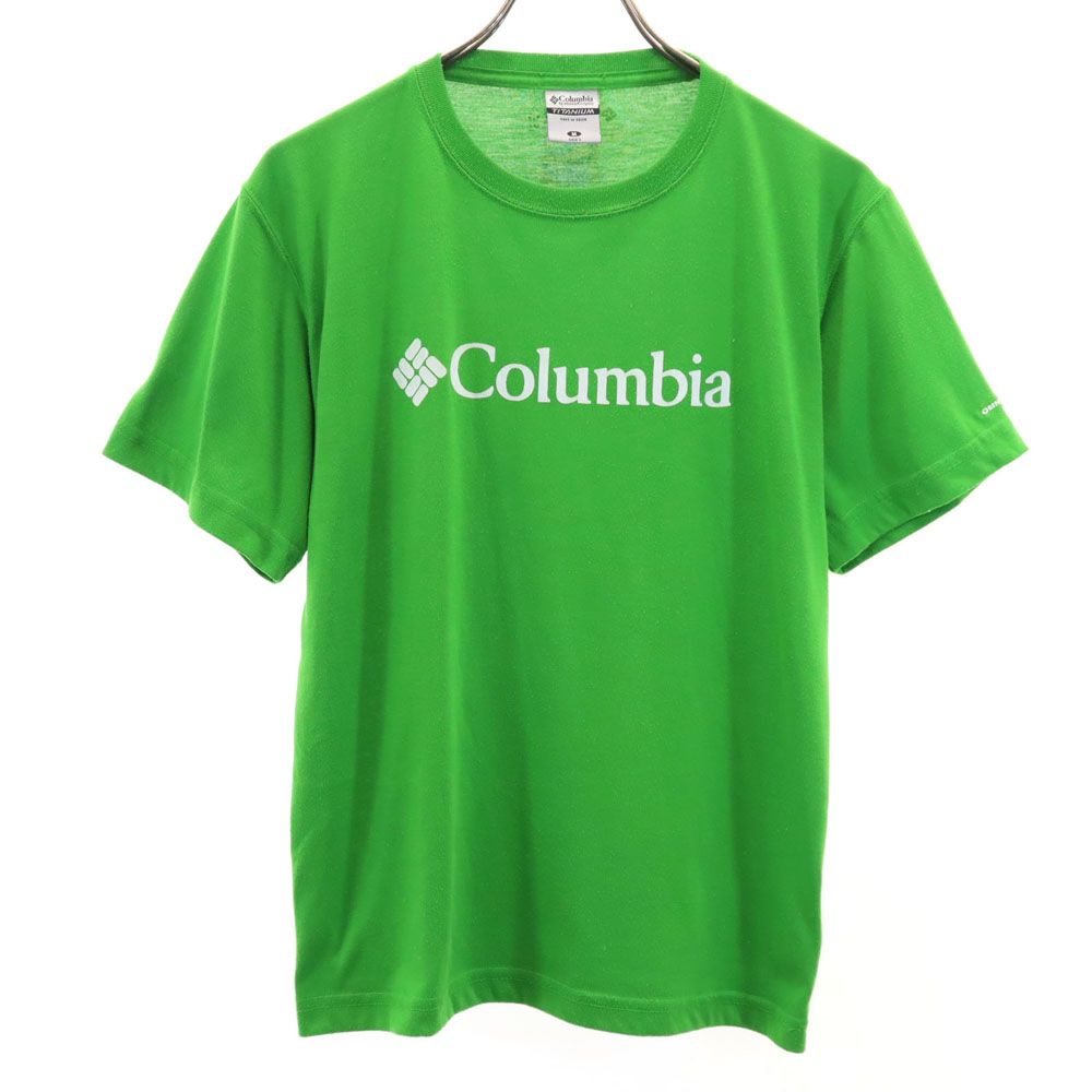 Columbia コロンビア アウトドア 半袖 OMNI-DRY Tシャツ M グリーン系 メンズ