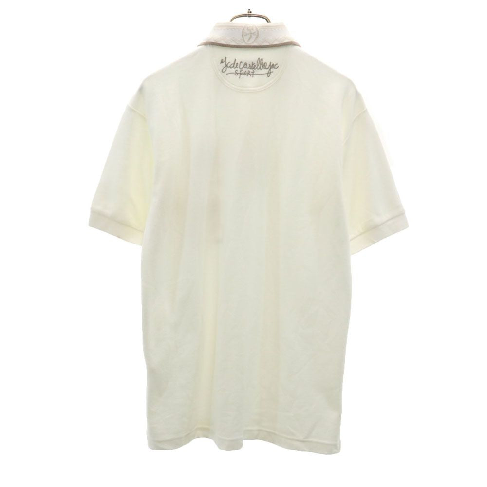 Castelbajac sport カステルバジャックスポーツ 日本製 半袖 鹿の子 ポロシャツ 3 ホワイト メンズ