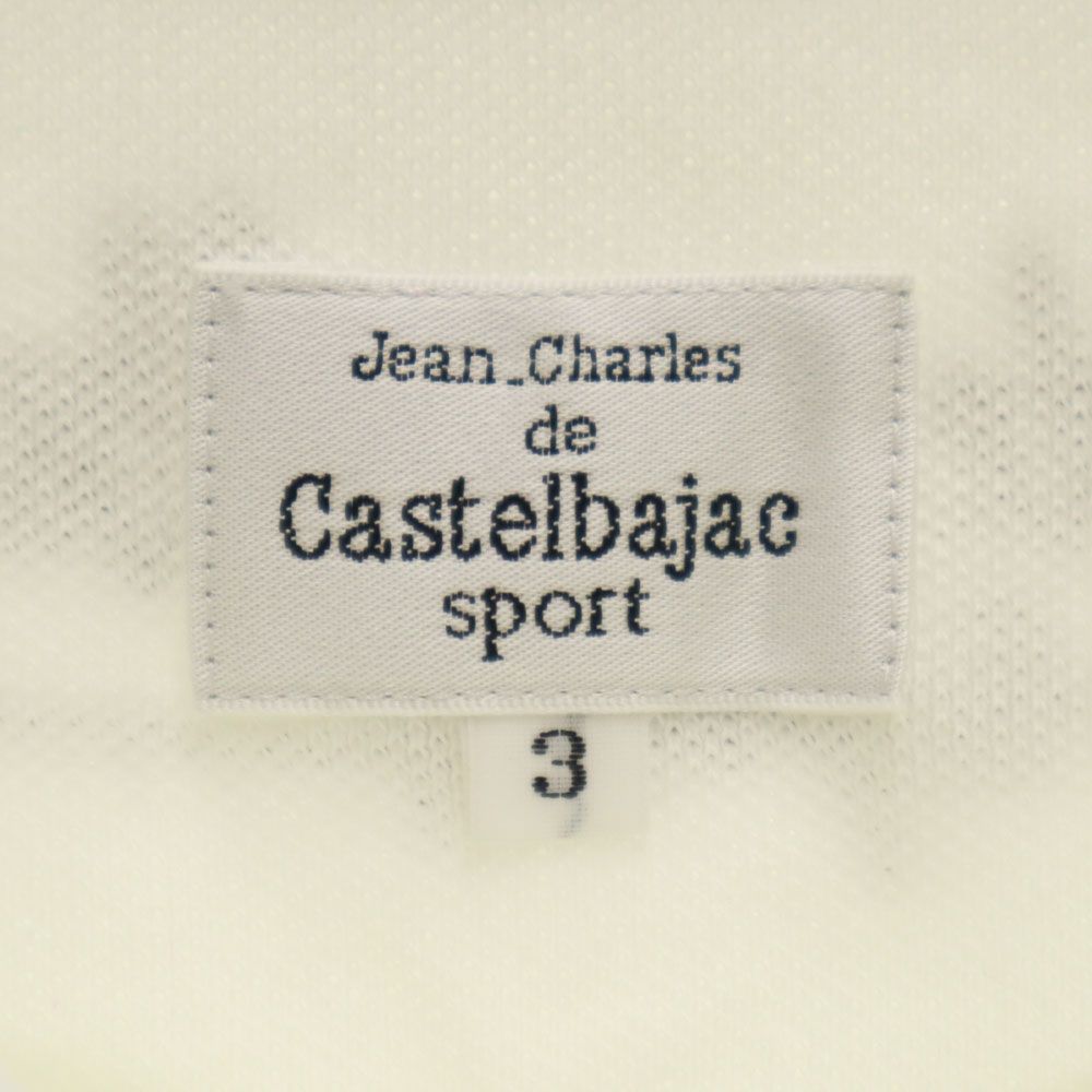 Castelbajac sport カステルバジャックスポーツ 日本製 半袖 鹿の子 ポロシャツ 3 ホワイト メンズ