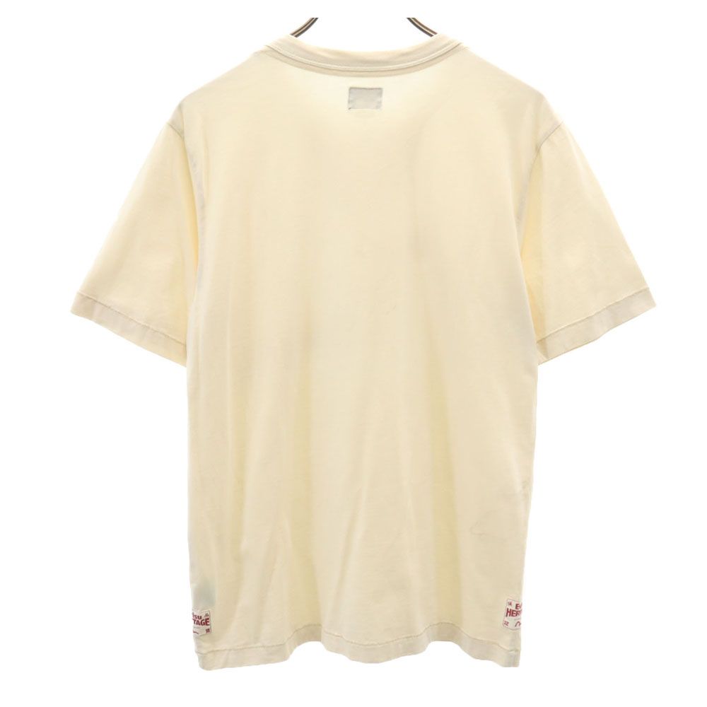 エヴィス 半袖 Tシャツ M ベージュ系 EVISU メンズ