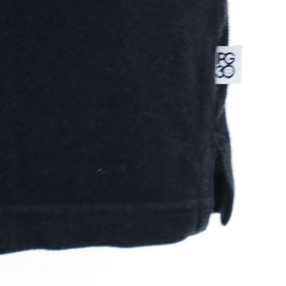 パーリーゲイツ 日本製 ゴルフ 半袖 ポロシャツ 4 ネイビー PEARLY GATES 鹿の子地 メンズ