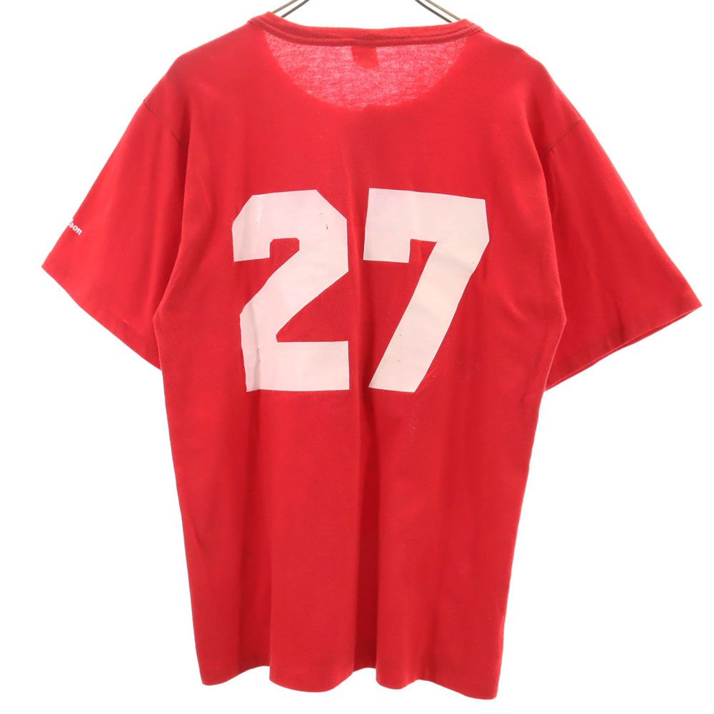 wilson ウィルソン 70s USA製 ヴィンテージ 半袖 ヘンリーネック Tシャツ L レッド系 メンズ