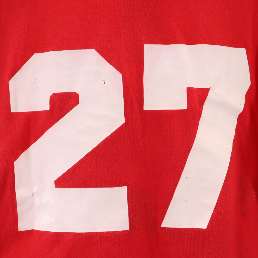 wilson ウィルソン 70s USA製 ヴィンテージ 半袖 ヘンリーネック Tシャツ L レッド系 メンズ