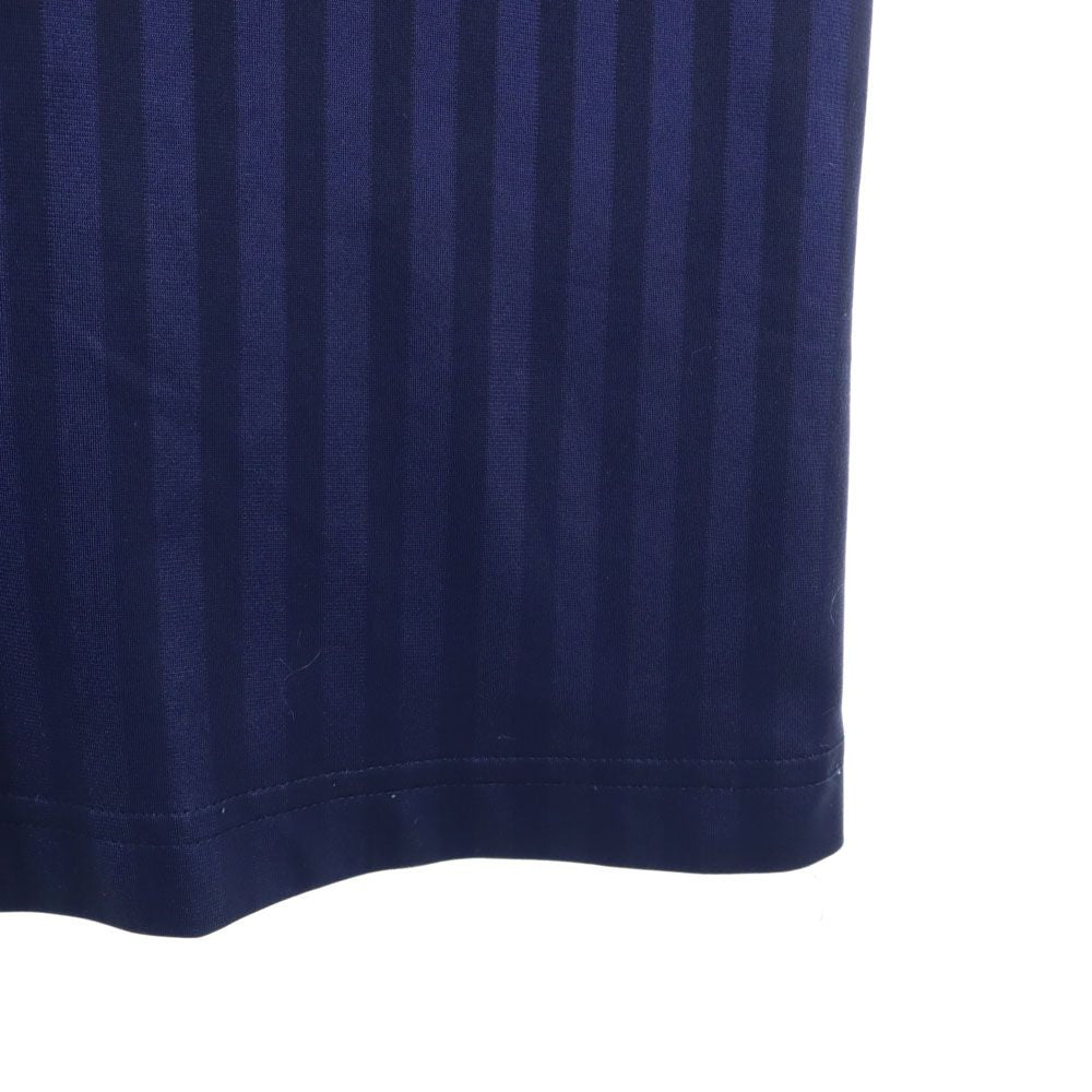 アディダス 80s 90s USA製 オールド ストライプ柄 半袖 Vネック Tシャツ L ネイビー adidas メンズ