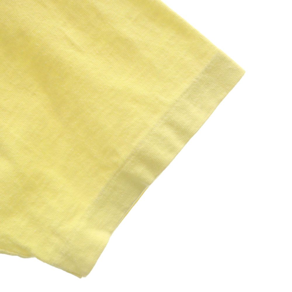 Hanes ヘインズ 70s USA製 ヴィンテージ プリント 半袖 Tシャツ M 38-40 イエロー メンズ