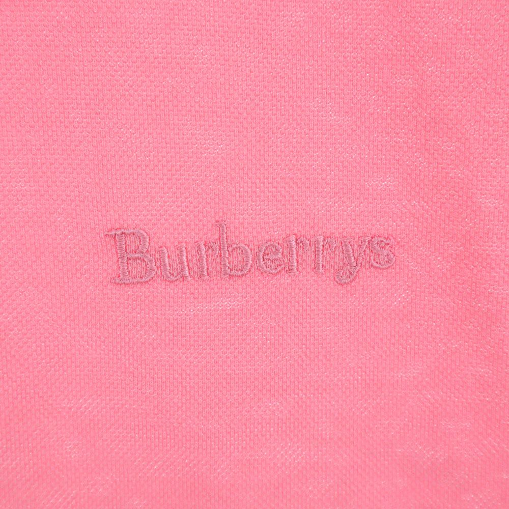 Burberrys バーバリーズ 90s 三陽商会 日本製 オールド 半袖 ポロシャツ L ピンク 鹿の子 レディース