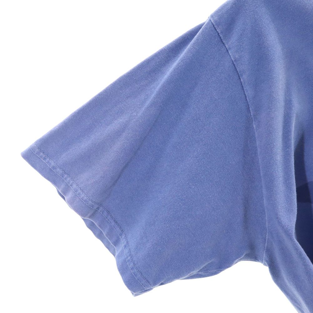 STUSSY ステューシー プリント 半袖 Tシャツ M ブルー メンズ