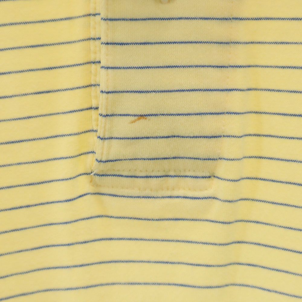 ノーティカ 90s オールド ボーダー 半袖 ポロシャツ S イエロー系 NAUTICA メンズ