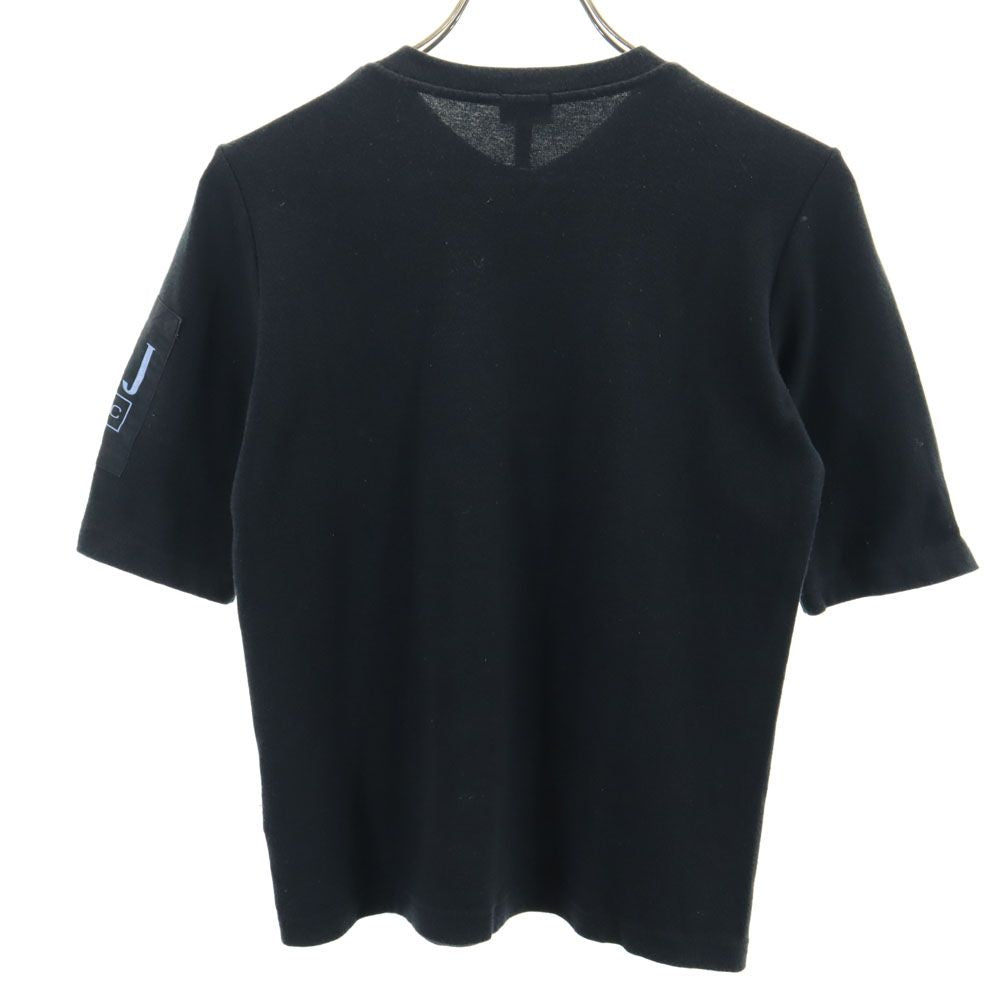 ARMANI JEANS アルマーニジーンズ イタリア製 半袖 Vネック Tシャツ 4 ブラック メンズ