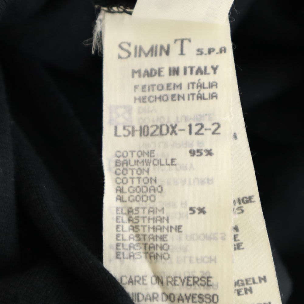 ARMANI JEANS アルマーニジーンズ イタリア製 半袖 Vネック Tシャツ 4 ブラック メンズ