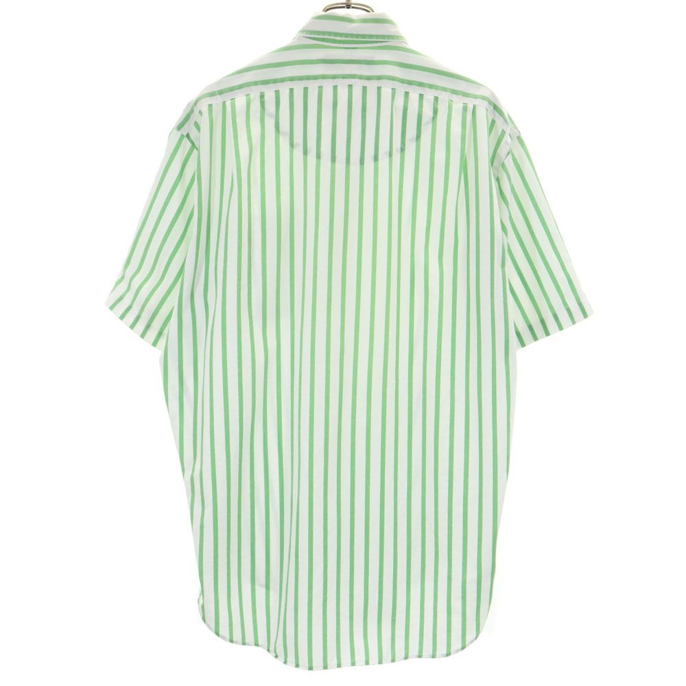 ラルフローレン ストライプ 半袖 ボタンダウンシャツ M ホワイト系 RALPH LAUREN メンズ