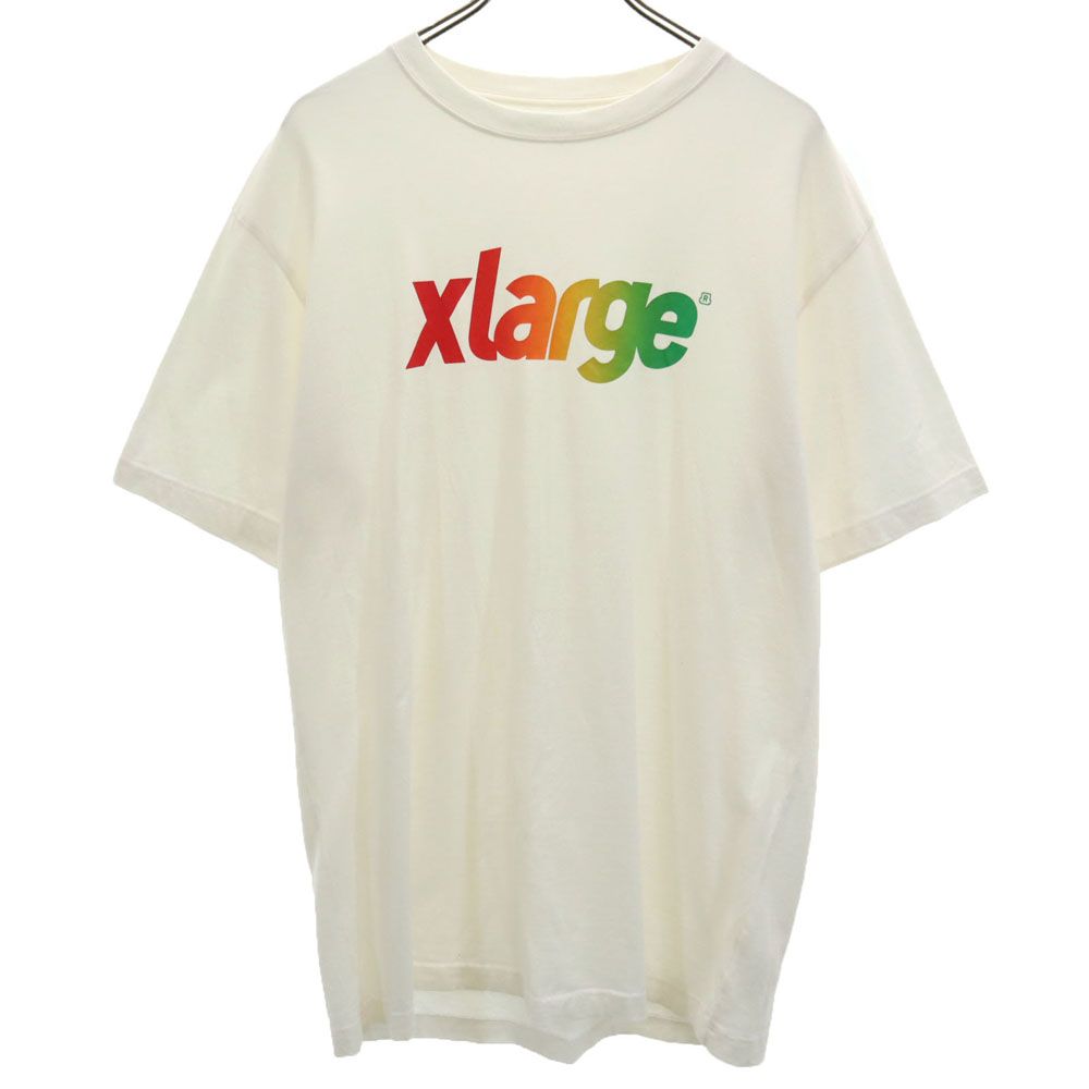 XLARGE エクストララージ プリント 半袖 Tシャツ L ホワイト系 メンズ