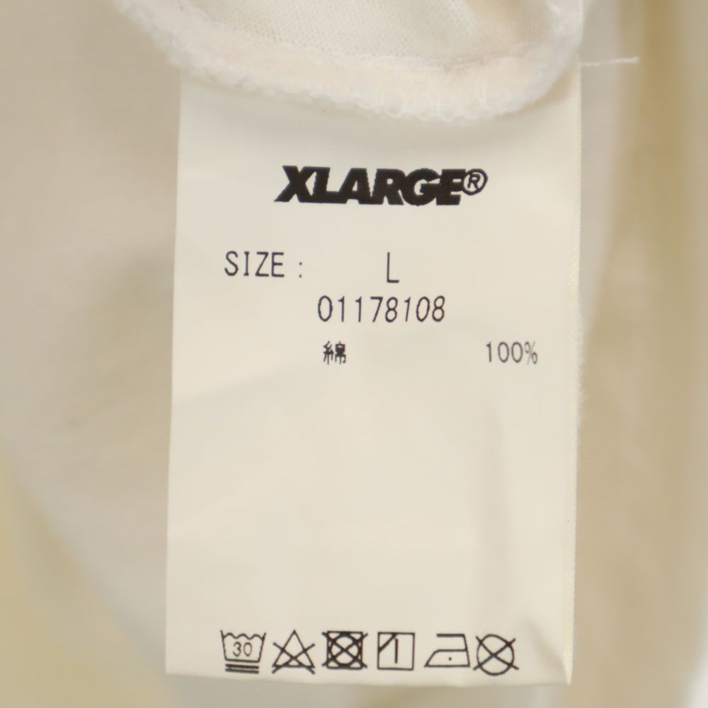 XLARGE エクストララージ プリント 半袖 Tシャツ L ホワイト系 メンズ