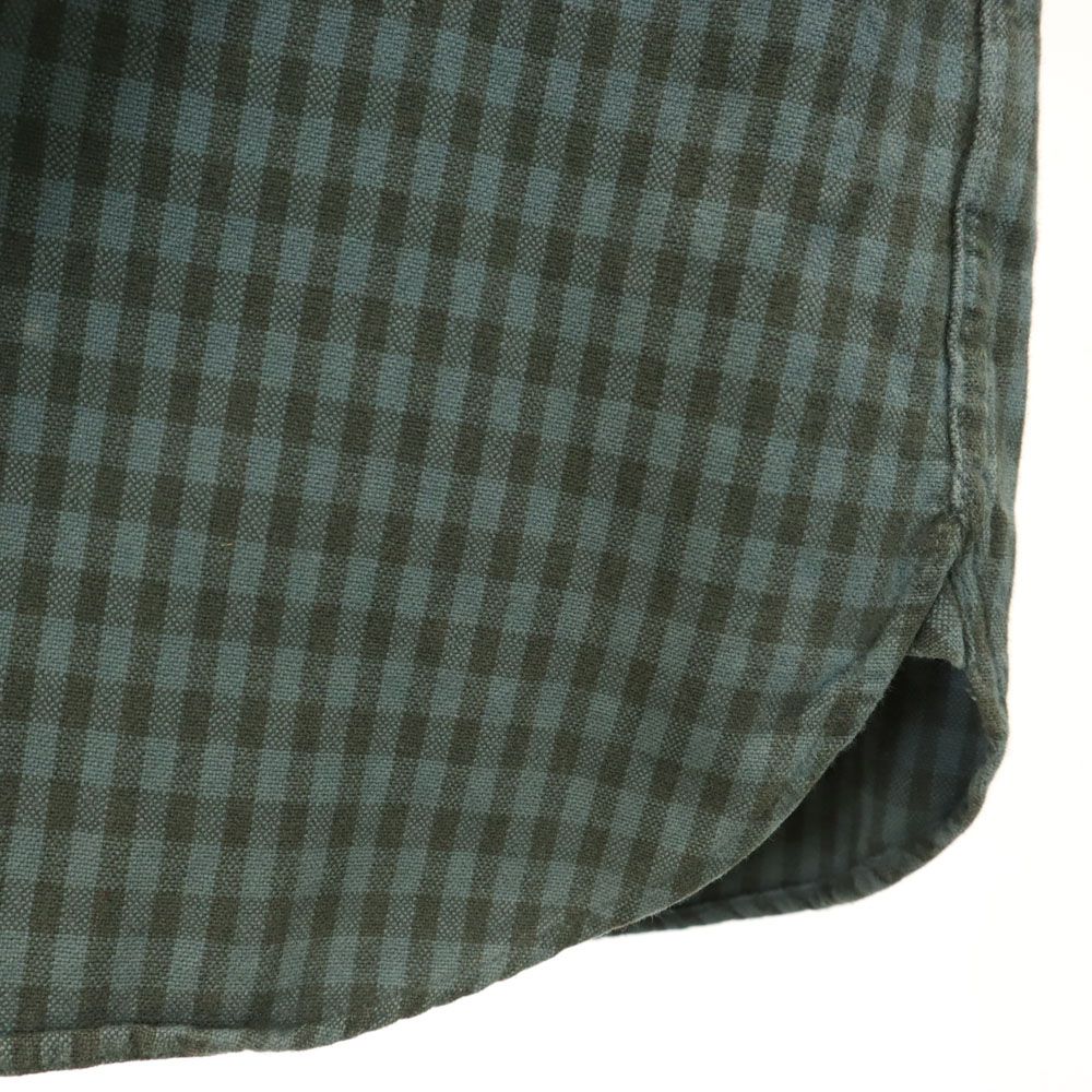 ダブルアールエル 長袖 チェックシャツ XS モスグリーン系 RRL Ralph Lauren ラルフローレン メンズ