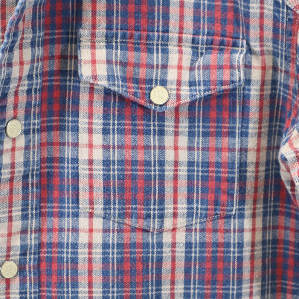 RRL ダブルアールエル 長袖 チェックシャツ XS レッド 他 Ralph Lauren ラルフローレン メンズ