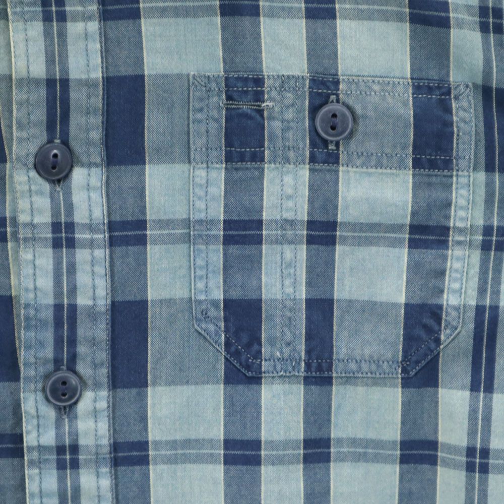 RRL ダブルアールエル 長袖 チェックシャツ XS ネイビー 他 Ralph Lauren ラルフローレン メンズ