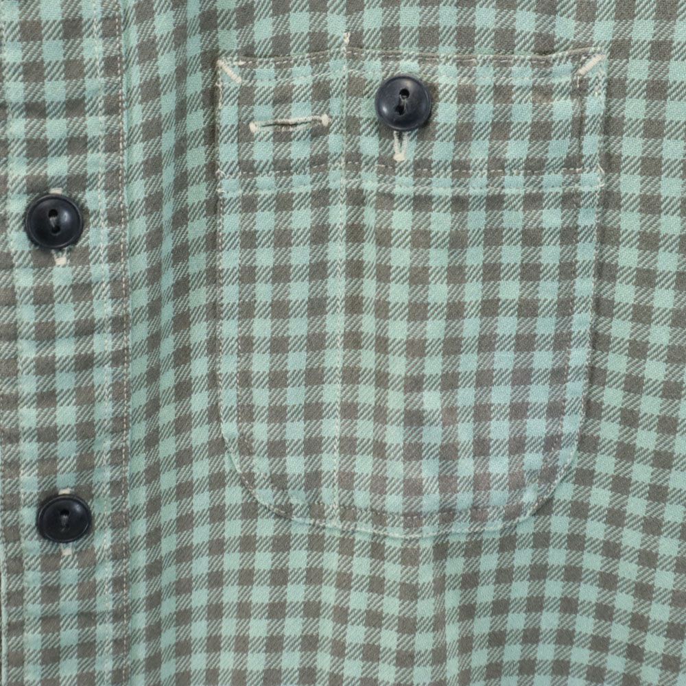 RRL ダブルアールエル 長袖 チェックシャツ XS グリーン系 Ralph Lauren ラルフローレン メンズ