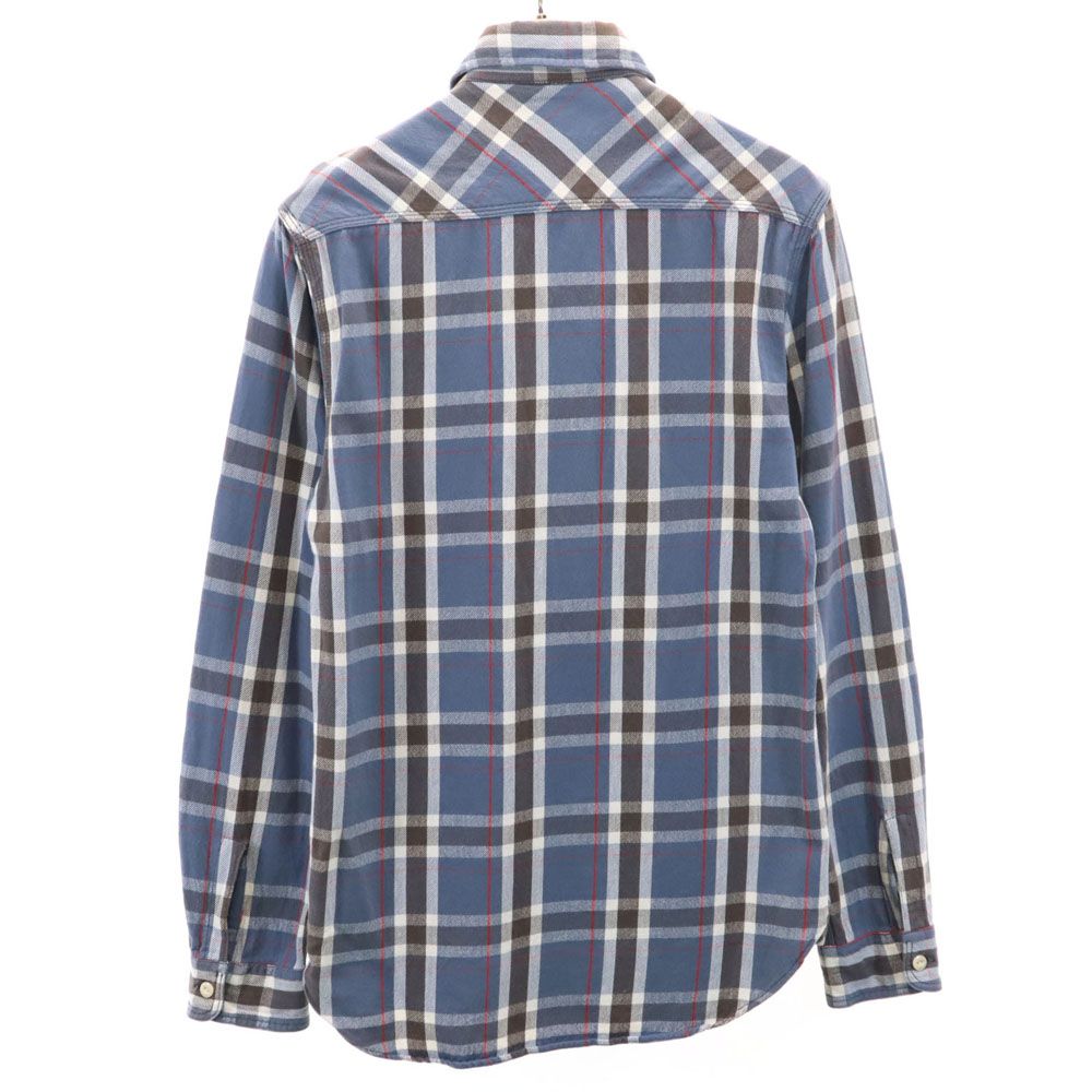 ダブルアールエル チェック柄 長袖 ネルシャツ XS ネイビー 他 RRL Ralph Lauren ラルフローレン メンズ