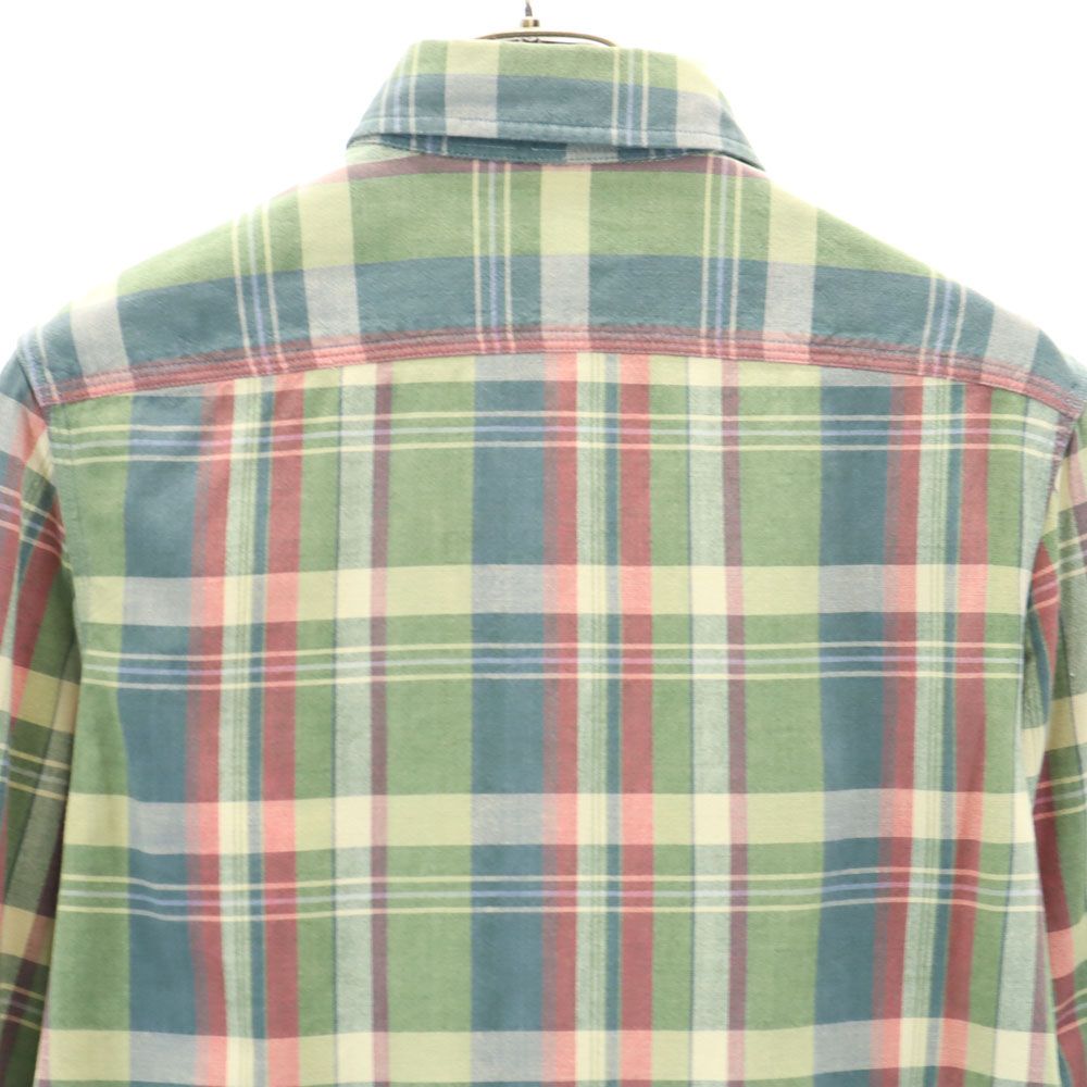 ダブルアールエル 長袖 チェックシャツ XS グリーン 他 RRL Ralph Lauren ラルフローレン メンズ