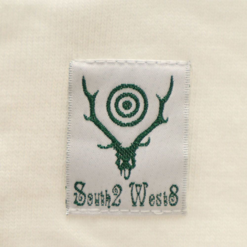 サウスツーウエストエイト イギリス製 長袖 ポロシャツ 32 ホワイト メンズ