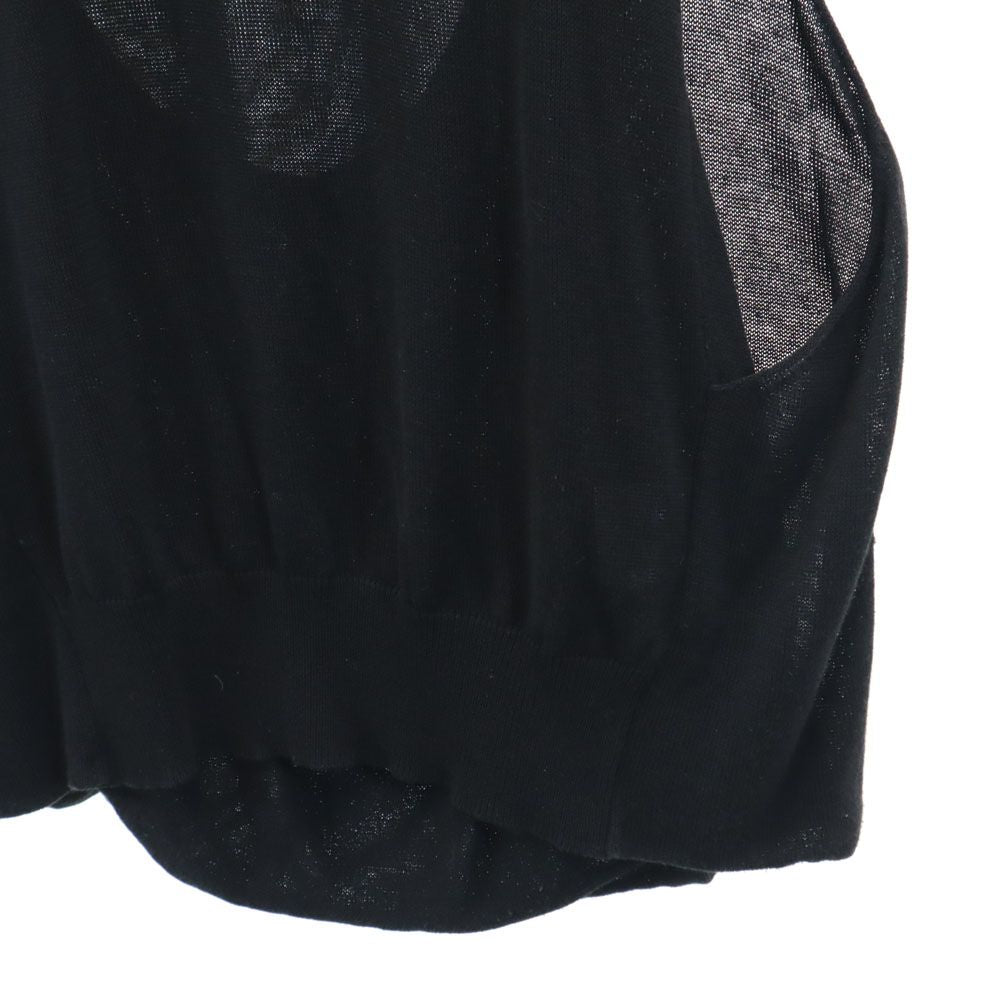 Y's for living ワイズフォーリビング 日本製 ノースリーブ セーター ブラック ニット レディース