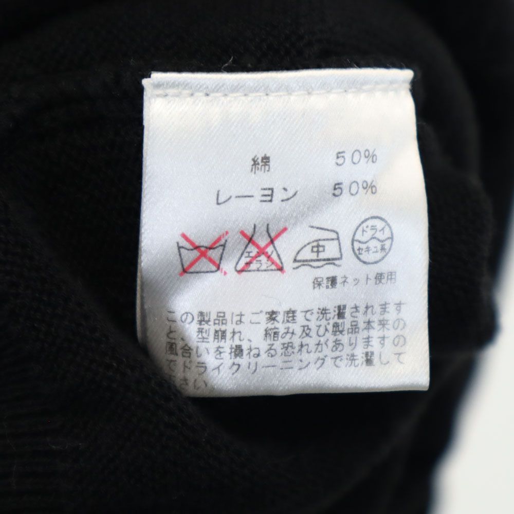 Y's for living ワイズフォーリビング 日本製 ノースリーブ セーター ブラック ニット レディース