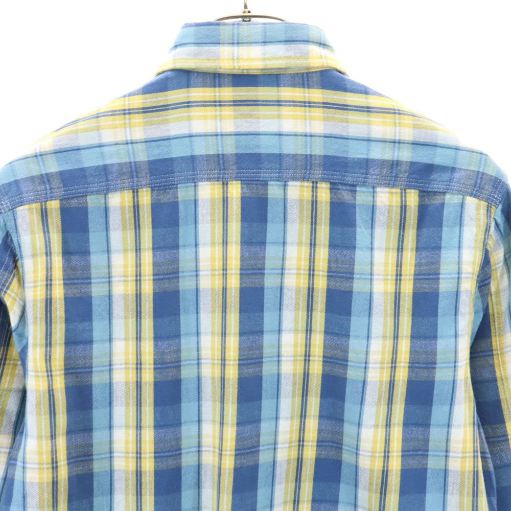 RRL ダブルアールエル 長袖 チェックシャツ XS ブルー系 メンズ