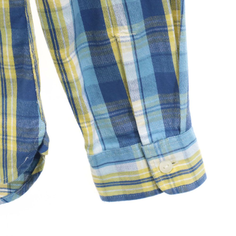 RRL ダブルアールエル 長袖 チェックシャツ XS ブルー系 メンズ