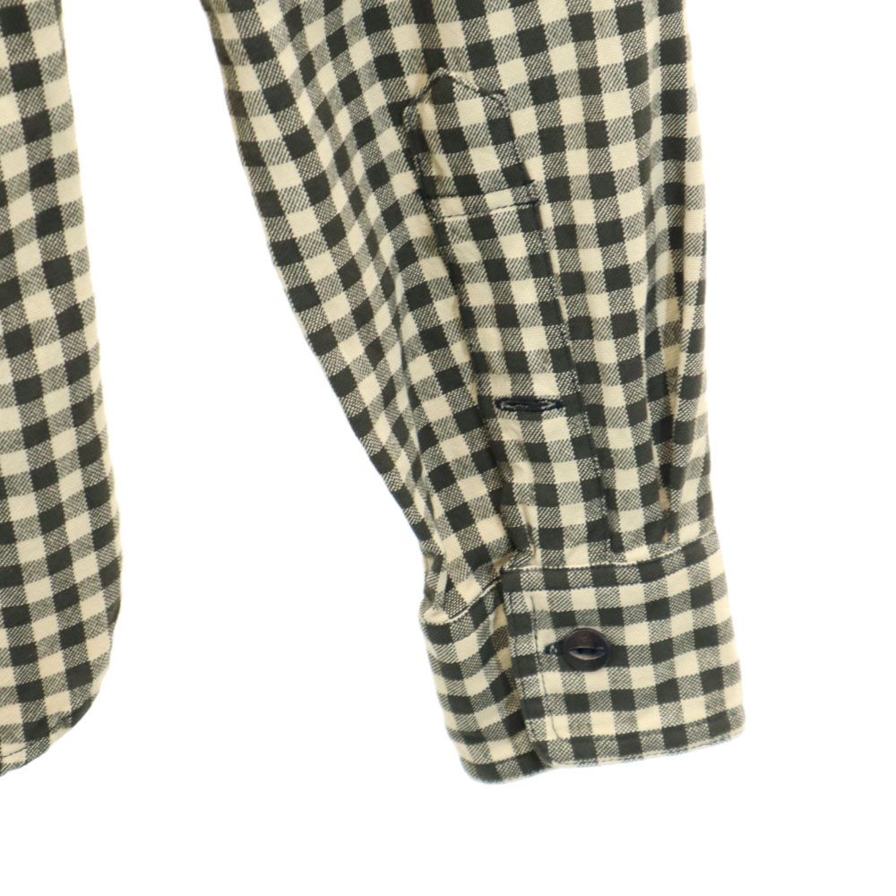 ダブルアールエル 長袖 ハーフボタン チェックシャツ XS ベージュ系 RRL RALPH LAUREN メンズ