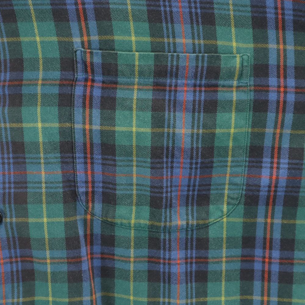 RRL ダブルアールエル 90s オールド 初期タグ 赤3星 長袖 チェックシャツ S グリーン系 RALPH LAUREN メンズ