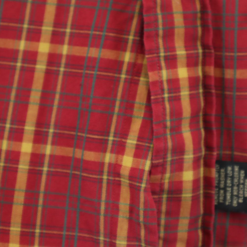 ダブルアールエル 90s オールド 初期タグ 赤3星 長袖 チェックシャツ L レッド系 RRL メンズ
