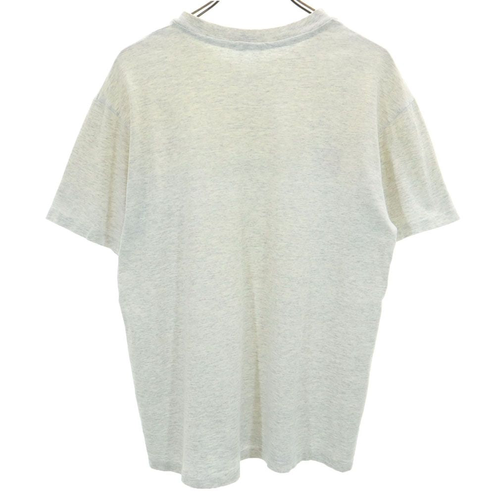 Champion チャンピオン 90s USA製 オールド プリント 半袖 Tシャツ M グレー メンズ