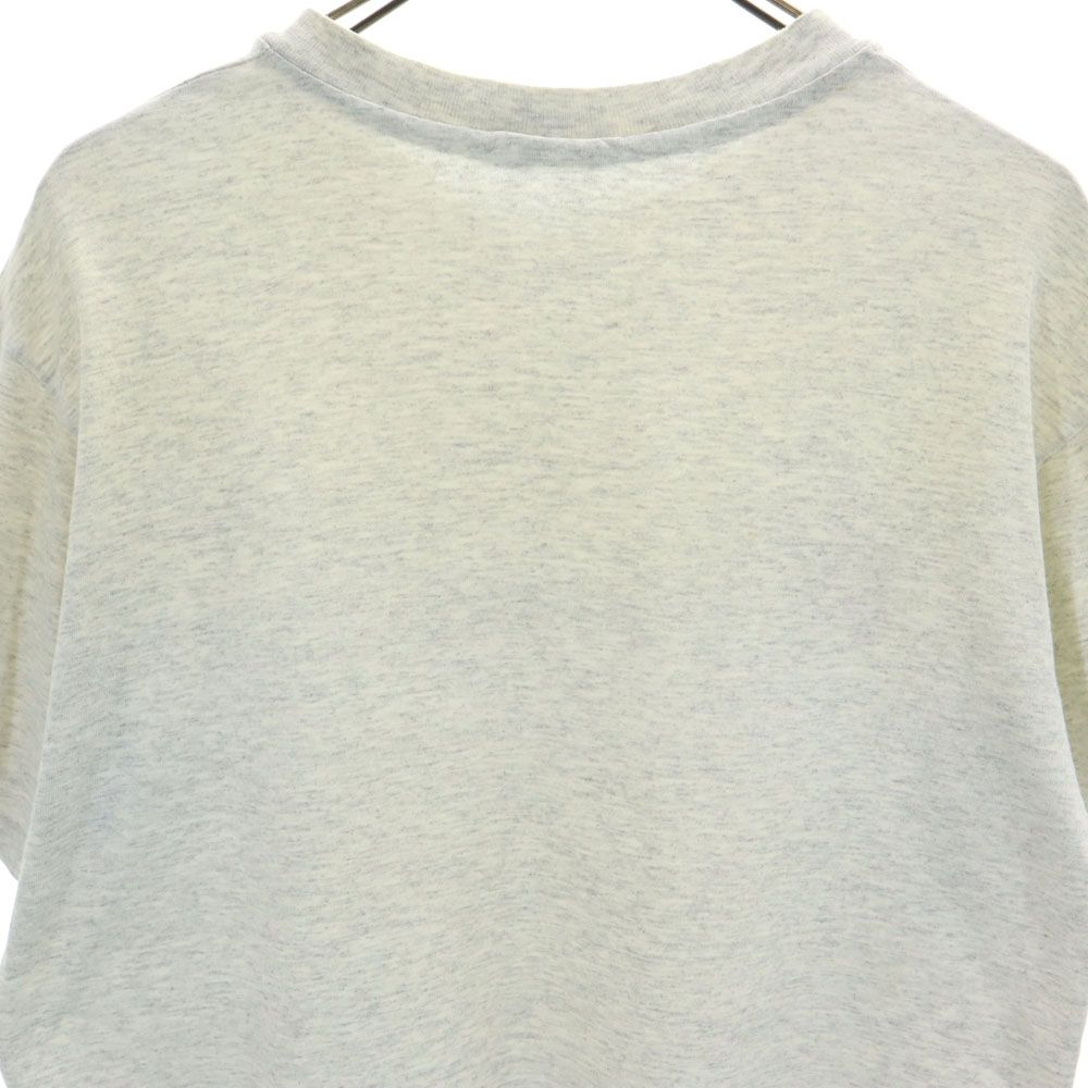 Champion チャンピオン 90s USA製 オールド プリント 半袖 Tシャツ M グレー メンズ