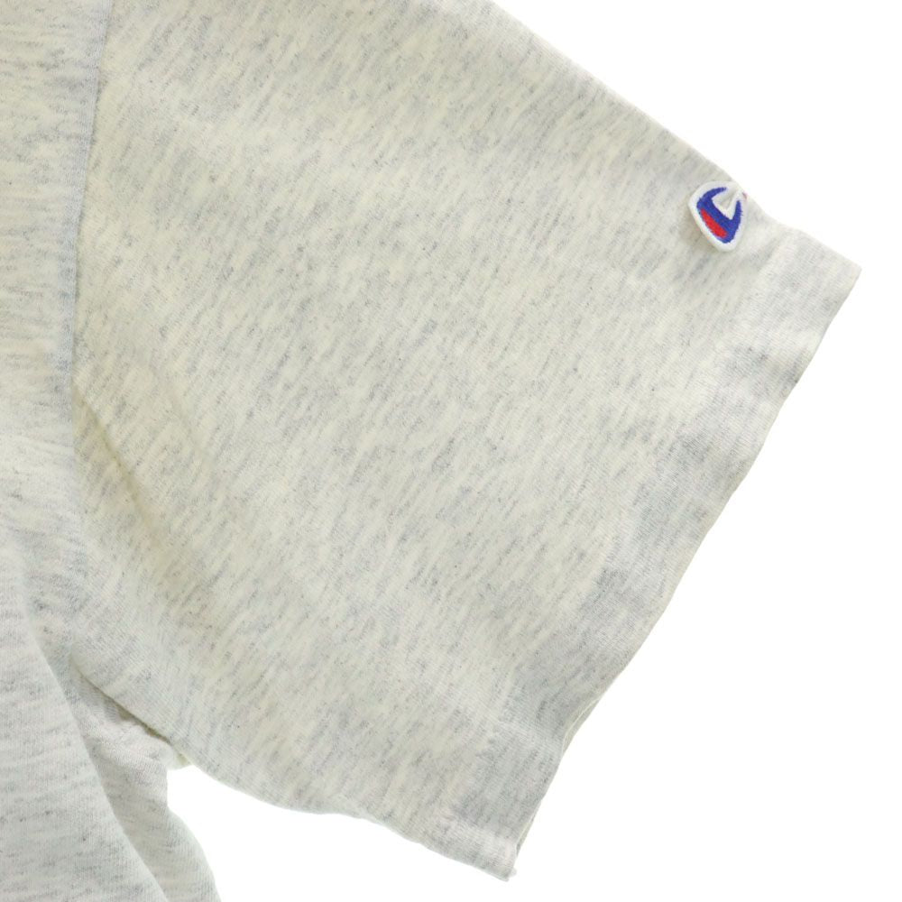 Champion チャンピオン 90s USA製 オールド プリント 半袖 Tシャツ M グレー メンズ